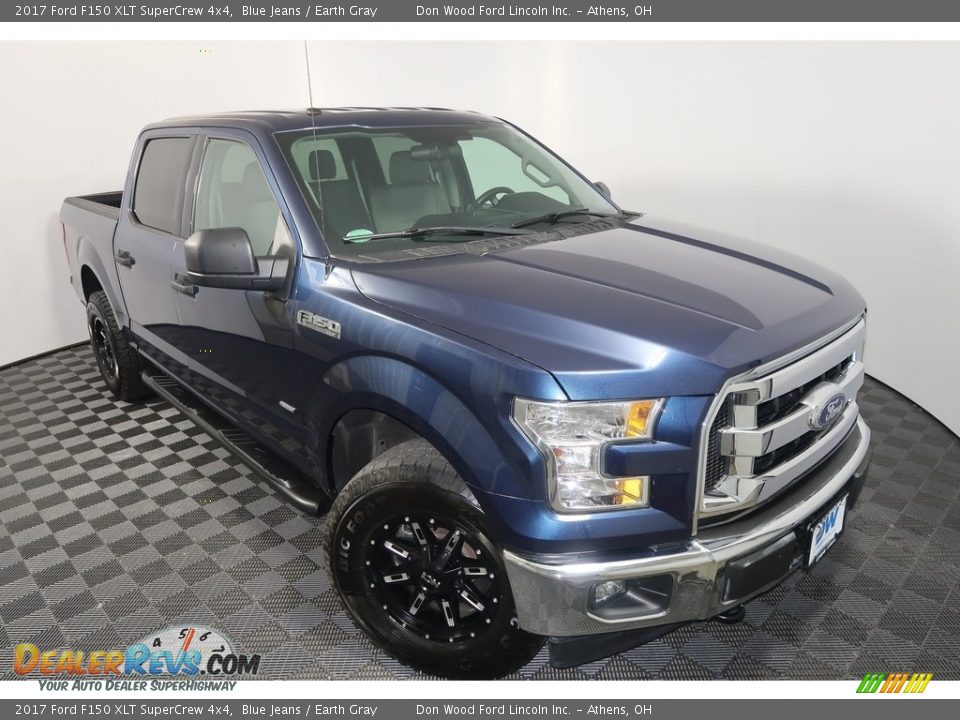2017 Ford F150 XLT SuperCrew 4x4 Blue Jeans / Earth Gray Photo #3