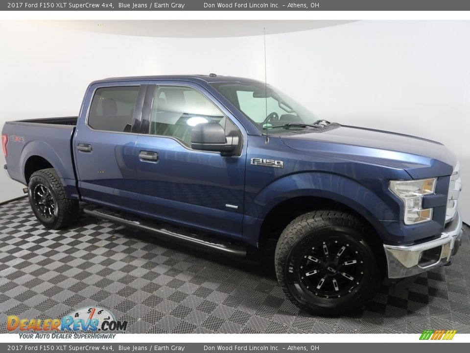 2017 Ford F150 XLT SuperCrew 4x4 Blue Jeans / Earth Gray Photo #4