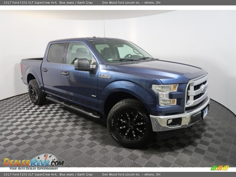 2017 Ford F150 XLT SuperCrew 4x4 Blue Jeans / Earth Gray Photo #5