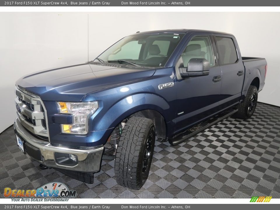 2017 Ford F150 XLT SuperCrew 4x4 Blue Jeans / Earth Gray Photo #6