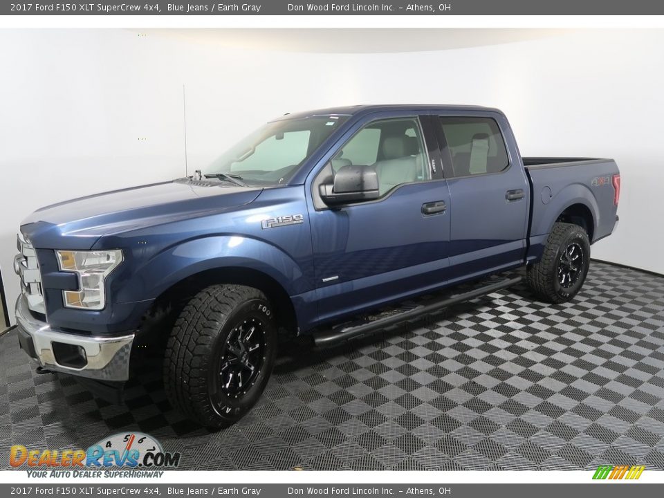 2017 Ford F150 XLT SuperCrew 4x4 Blue Jeans / Earth Gray Photo #7