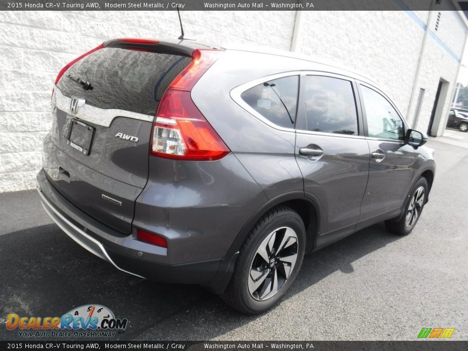 2015 Honda CR-V Touring AWD Modern Steel Metallic / Gray Photo #9