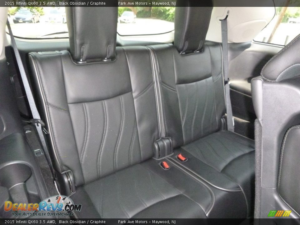 2015 Infiniti QX60 3.5 AWD Black Obsidian / Graphite Photo #21