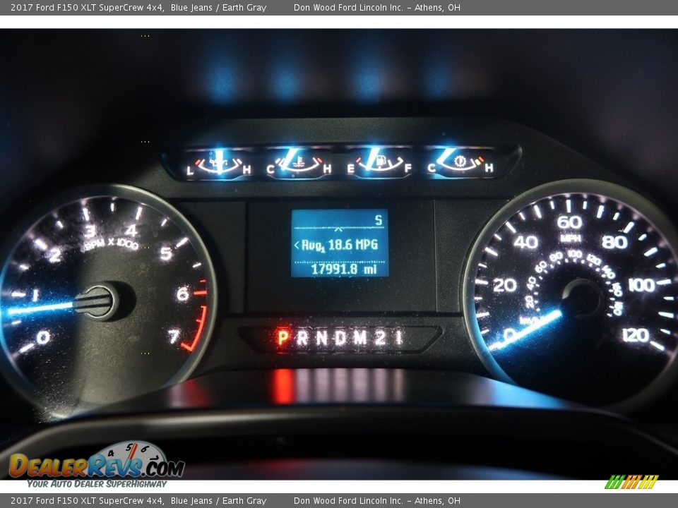 2017 Ford F150 XLT SuperCrew 4x4 Blue Jeans / Earth Gray Photo #18