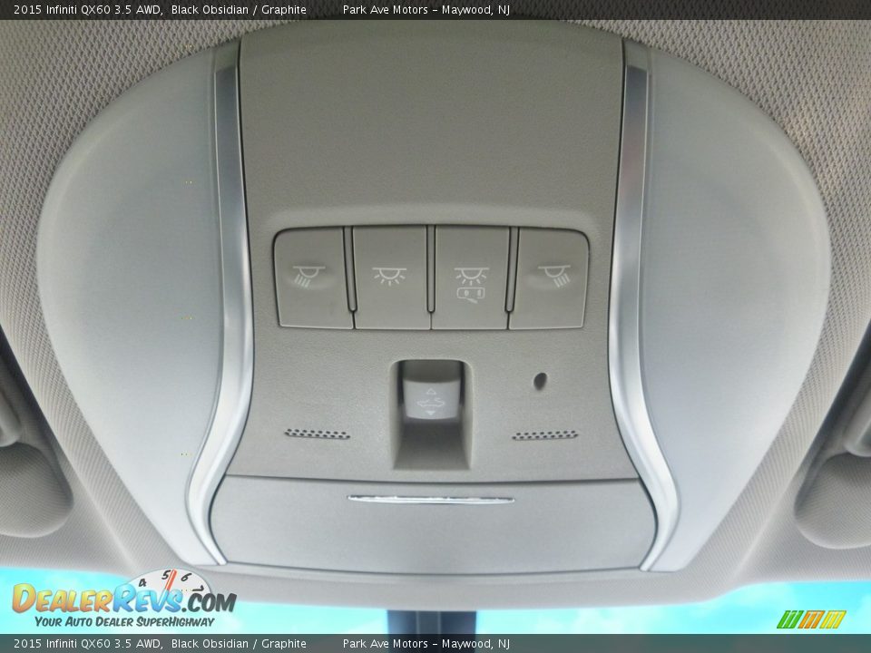 2015 Infiniti QX60 3.5 AWD Black Obsidian / Graphite Photo #29