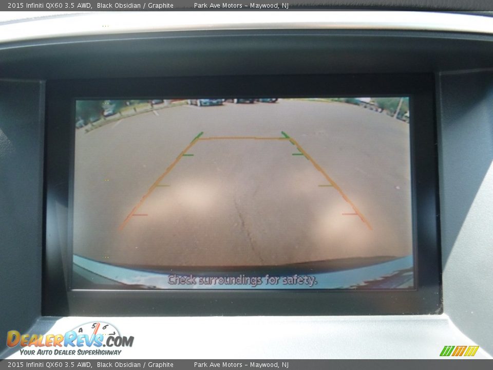 2015 Infiniti QX60 3.5 AWD Black Obsidian / Graphite Photo #30