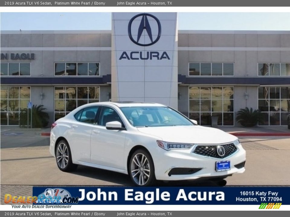 2019 Acura TLX V6 Sedan Platinum White Pearl / Ebony Photo #1