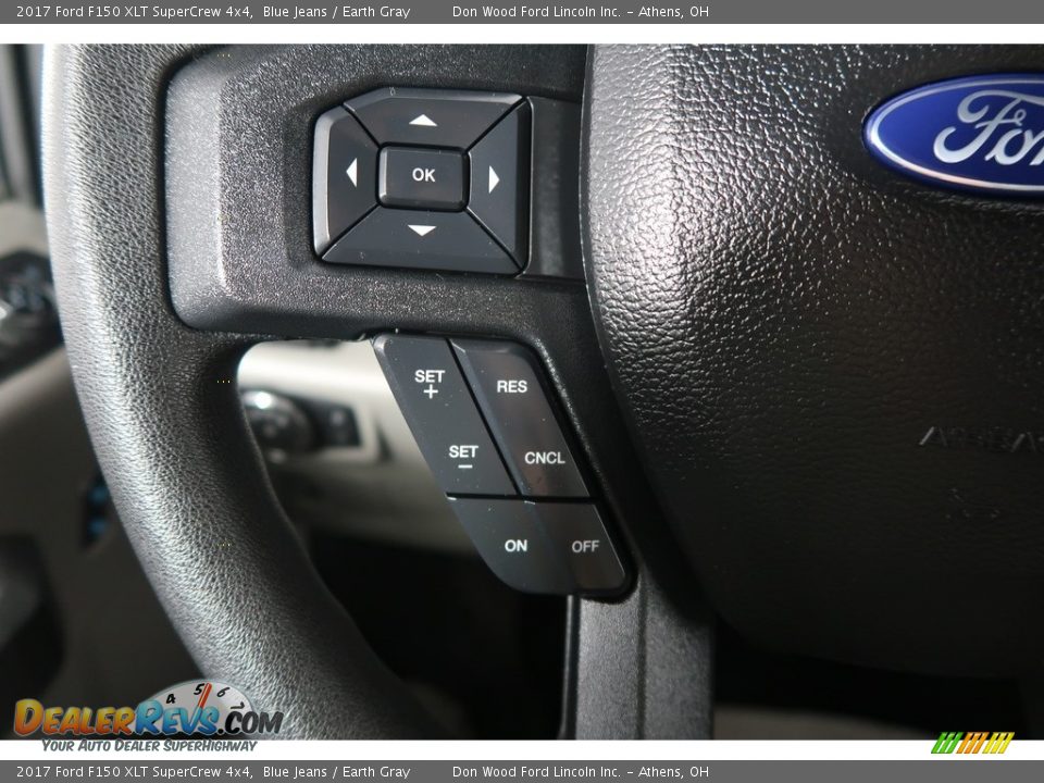 2017 Ford F150 XLT SuperCrew 4x4 Blue Jeans / Earth Gray Photo #35
