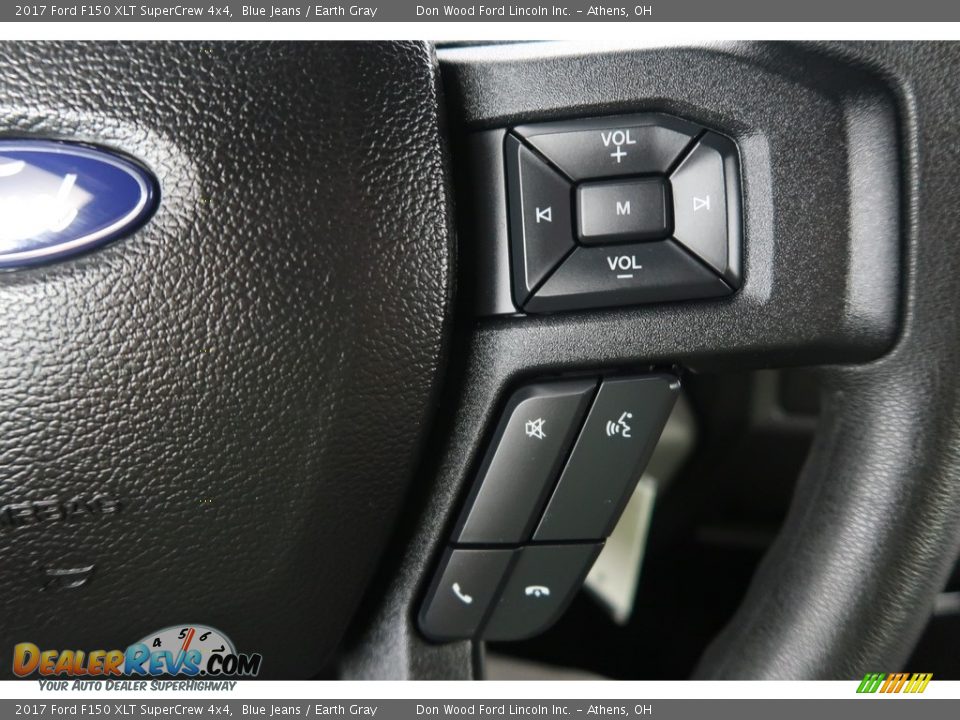 2017 Ford F150 XLT SuperCrew 4x4 Blue Jeans / Earth Gray Photo #36