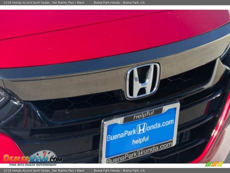 2018 Honda Accord Sport Sedan San Marino Red / Black Photo #4