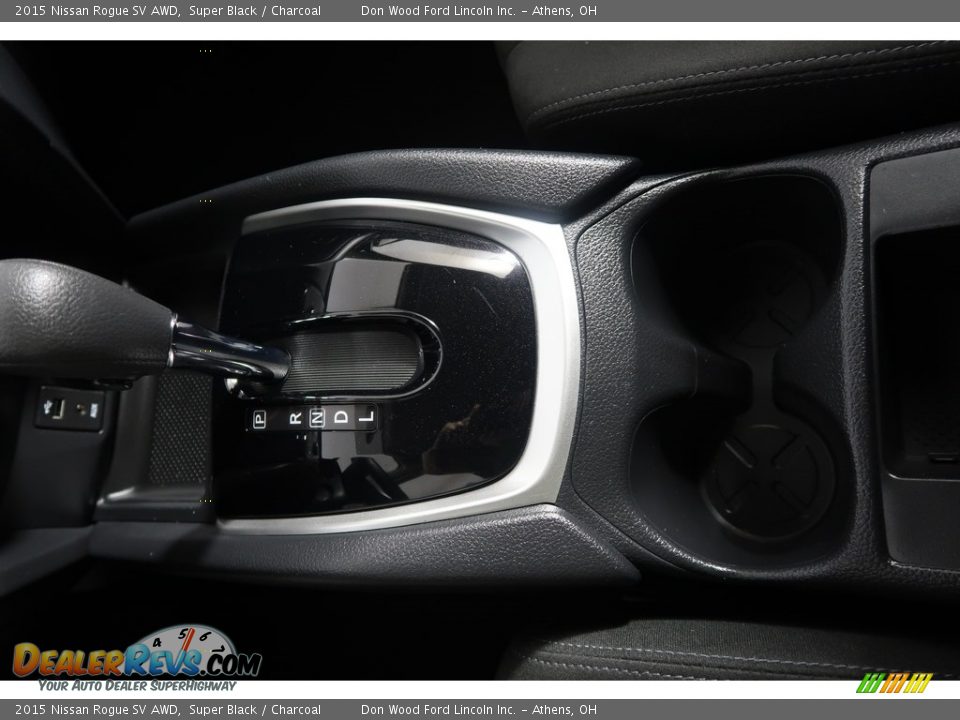 2015 Nissan Rogue SV AWD Super Black / Charcoal Photo #22