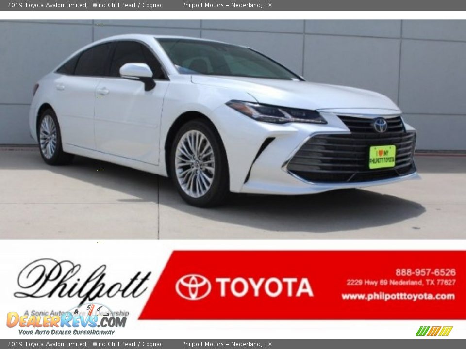 2019 Toyota Avalon Limited Wind Chill Pearl / Cognac Photo #1