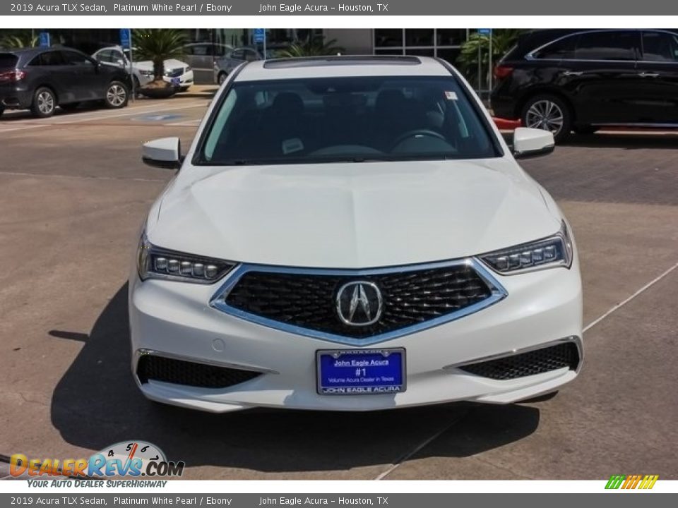 2019 Acura TLX Sedan Platinum White Pearl / Ebony Photo #2