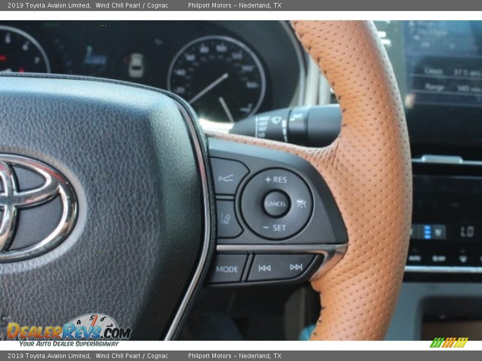 2019 Toyota Avalon Limited Wind Chill Pearl / Cognac Photo #21