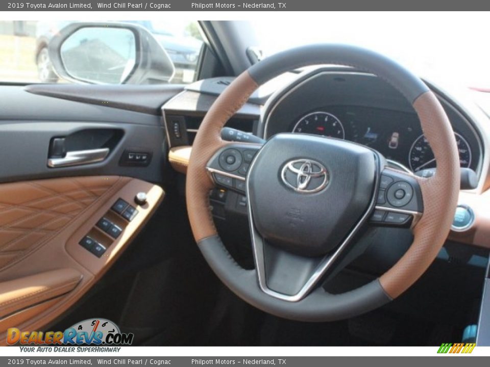 2019 Toyota Avalon Limited Wind Chill Pearl / Cognac Photo #27