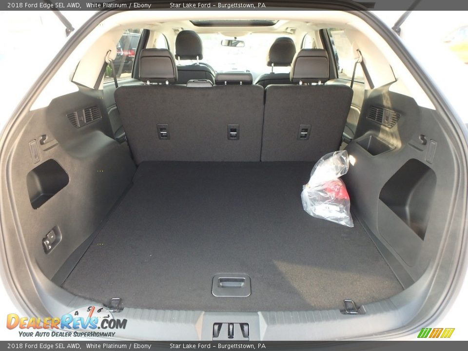2018 Ford Edge SEL AWD White Platinum / Ebony Photo #7