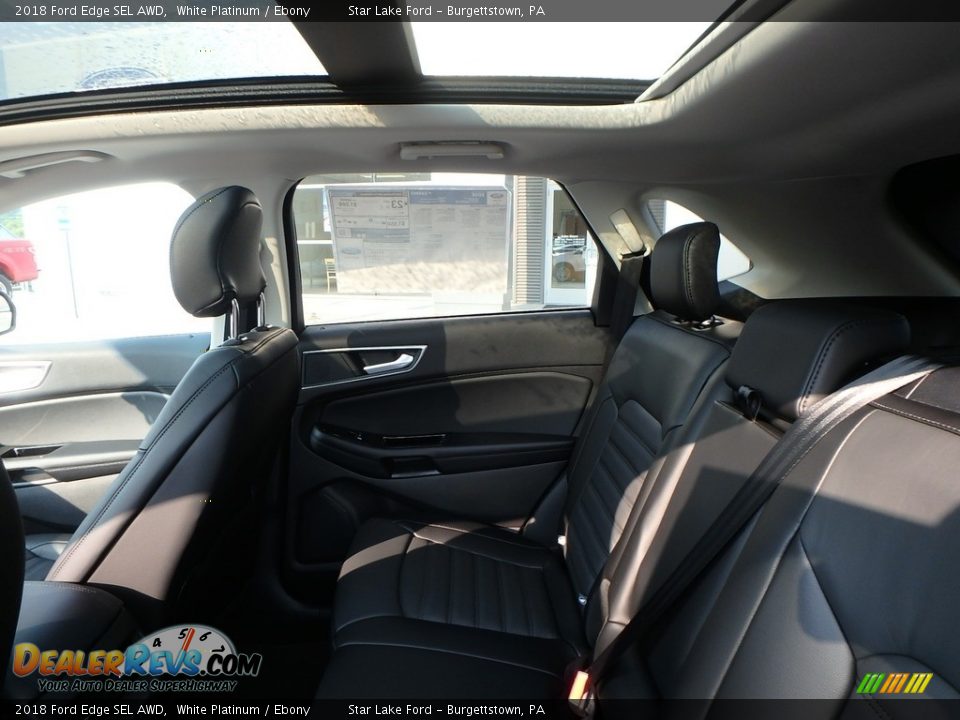 2018 Ford Edge SEL AWD White Platinum / Ebony Photo #11