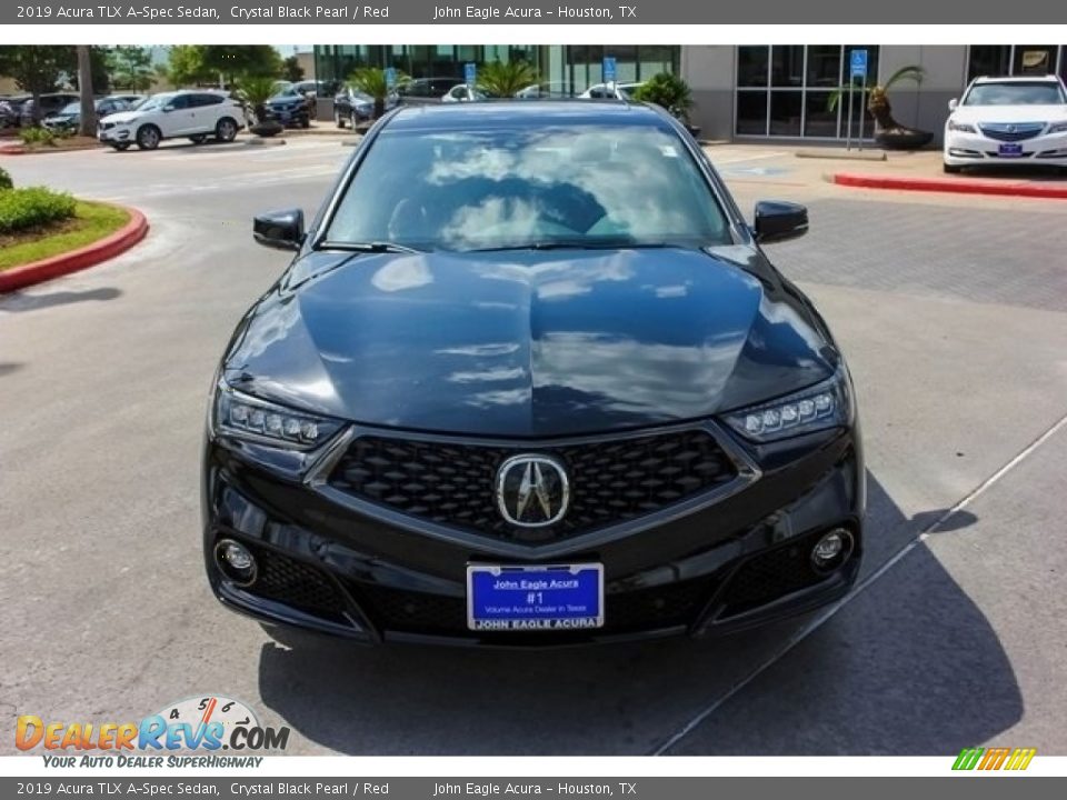 2019 Acura TLX A-Spec Sedan Crystal Black Pearl / Red Photo #2