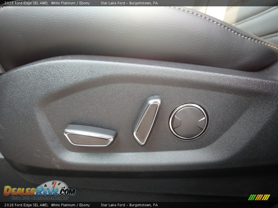 2018 Ford Edge SEL AWD White Platinum / Ebony Photo #16