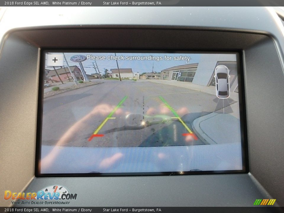2018 Ford Edge SEL AWD White Platinum / Ebony Photo #18