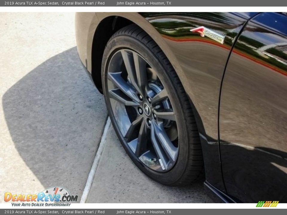 2019 Acura TLX A-Spec Sedan Crystal Black Pearl / Red Photo #13