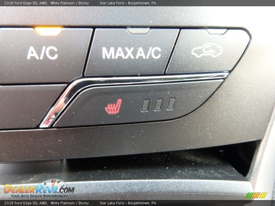 2018 Ford Edge SEL AWD White Platinum / Ebony Photo #19