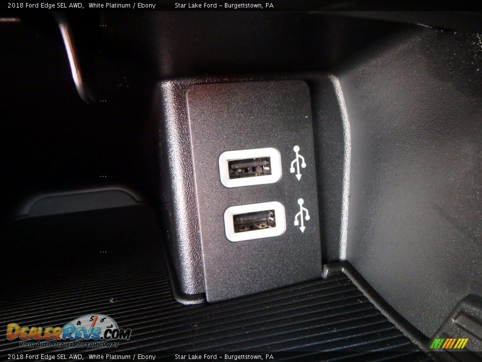 2018 Ford Edge SEL AWD White Platinum / Ebony Photo #20