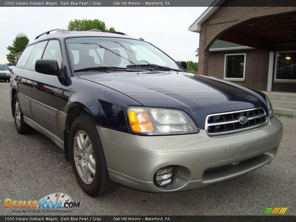 2000 Subaru Outback Wagon Dark Blue Pearl / Gray Photo #2