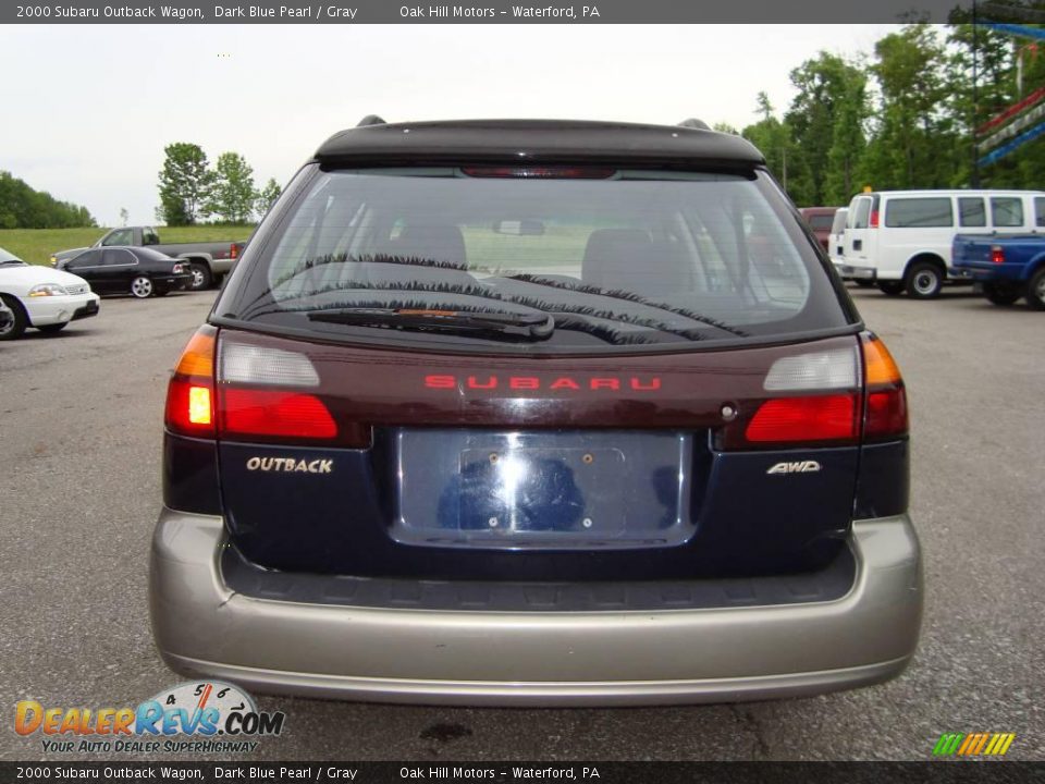 2000 Subaru Outback Wagon Dark Blue Pearl / Gray Photo #5