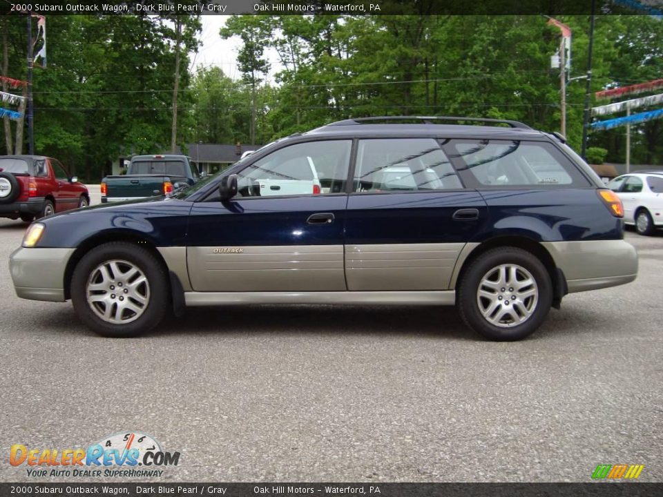 2000 Subaru Outback Wagon Dark Blue Pearl / Gray Photo #6