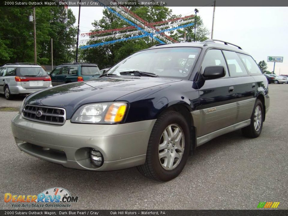 2000 Subaru Outback Wagon Dark Blue Pearl / Gray Photo #7