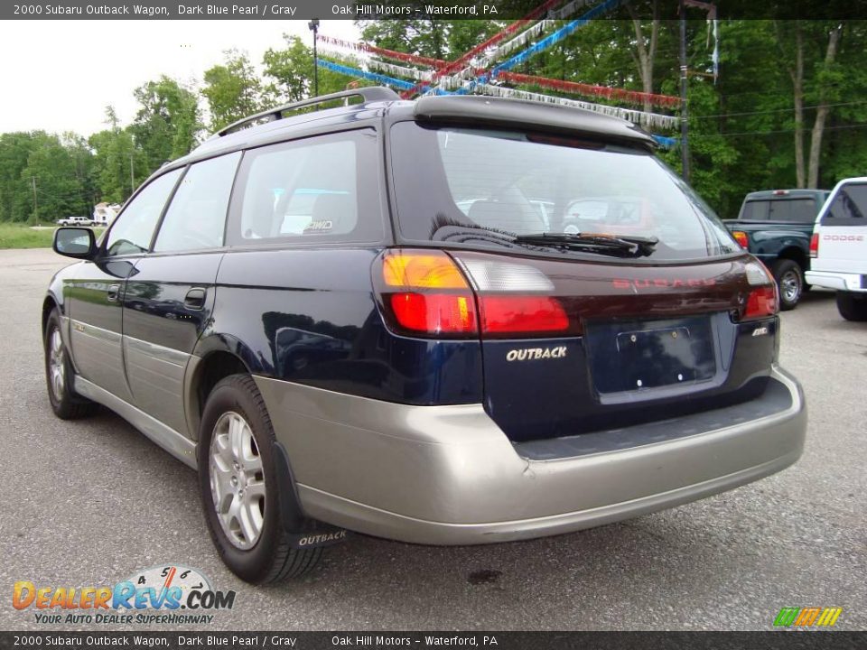 2000 Subaru Outback Wagon Dark Blue Pearl / Gray Photo #8