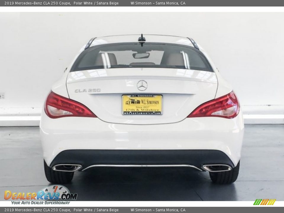 2019 Mercedes-Benz CLA 250 Coupe Polar White / Sahara Beige Photo #3