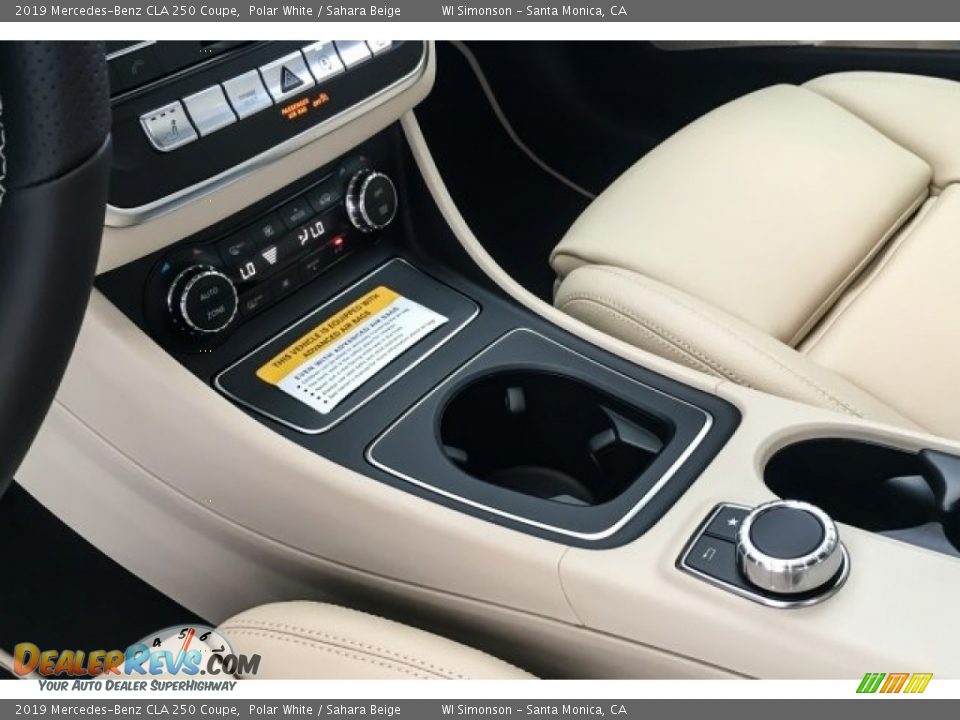 2019 Mercedes-Benz CLA 250 Coupe Polar White / Sahara Beige Photo #7