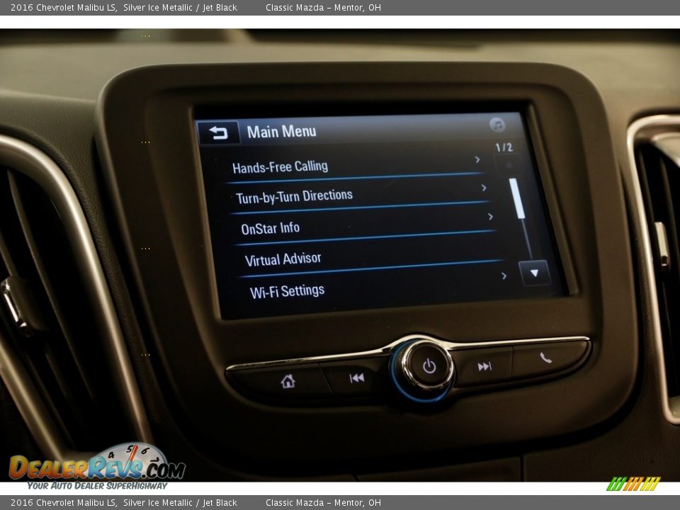 2016 Chevrolet Malibu LS Silver Ice Metallic / Jet Black Photo #11