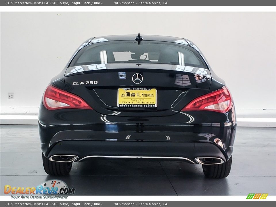 2019 Mercedes-Benz CLA 250 Coupe Night Black / Black Photo #3