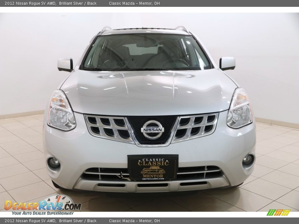 2012 Nissan Rogue SV AWD Brilliant Silver / Black Photo #2