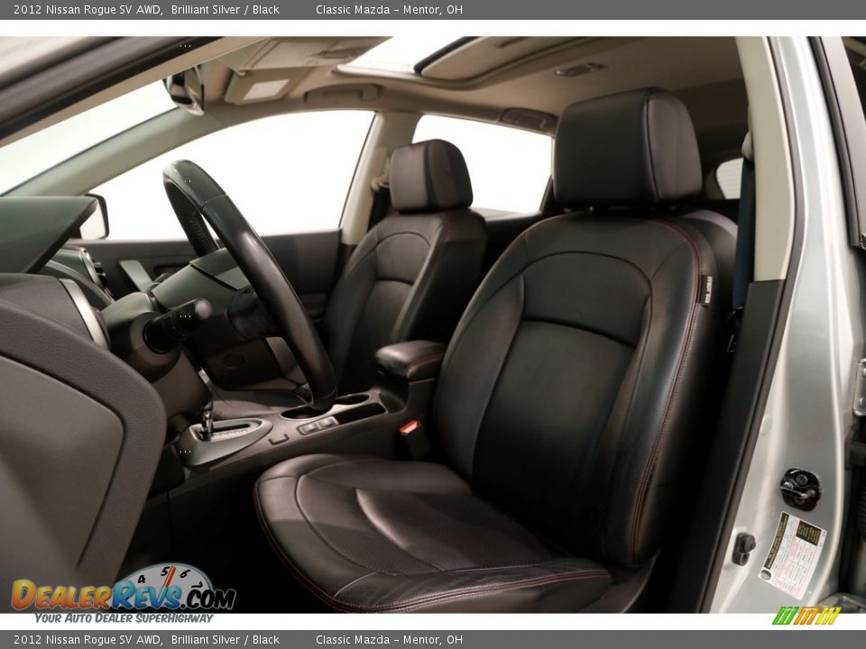 2012 Nissan Rogue SV AWD Brilliant Silver / Black Photo #6
