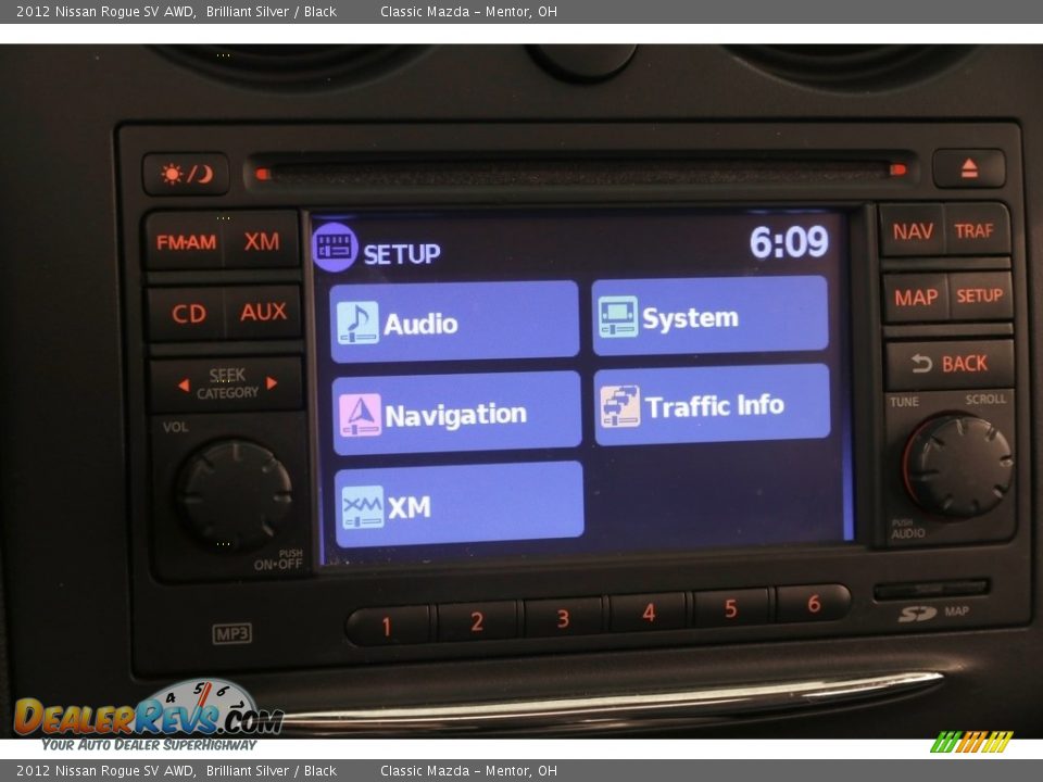 2012 Nissan Rogue SV AWD Brilliant Silver / Black Photo #10