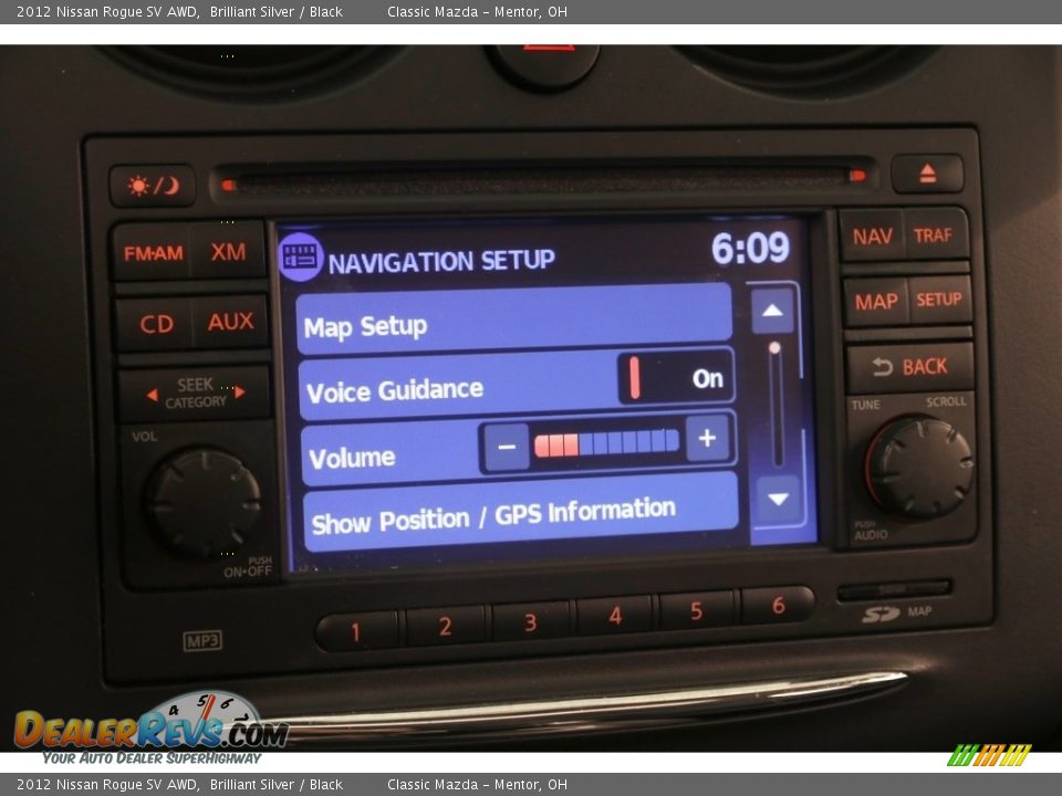 2012 Nissan Rogue SV AWD Brilliant Silver / Black Photo #11