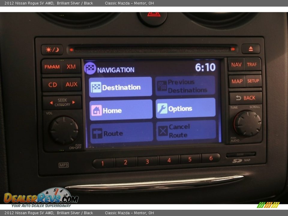 2012 Nissan Rogue SV AWD Brilliant Silver / Black Photo #14