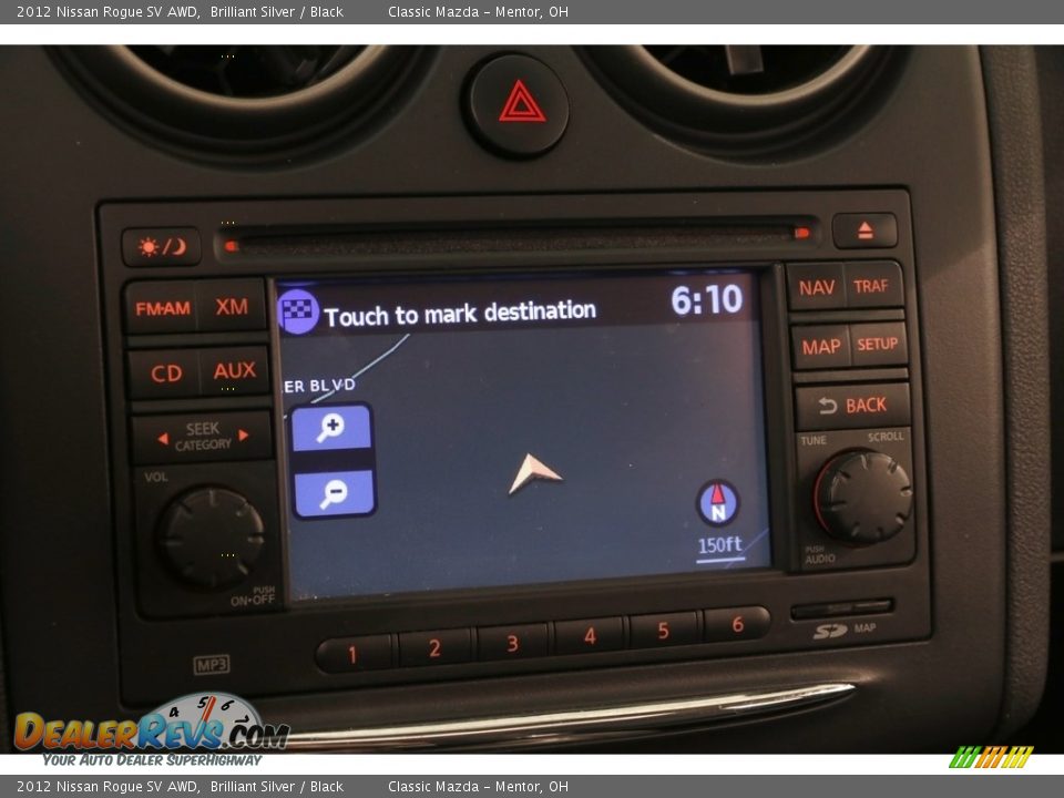 2012 Nissan Rogue SV AWD Brilliant Silver / Black Photo #15