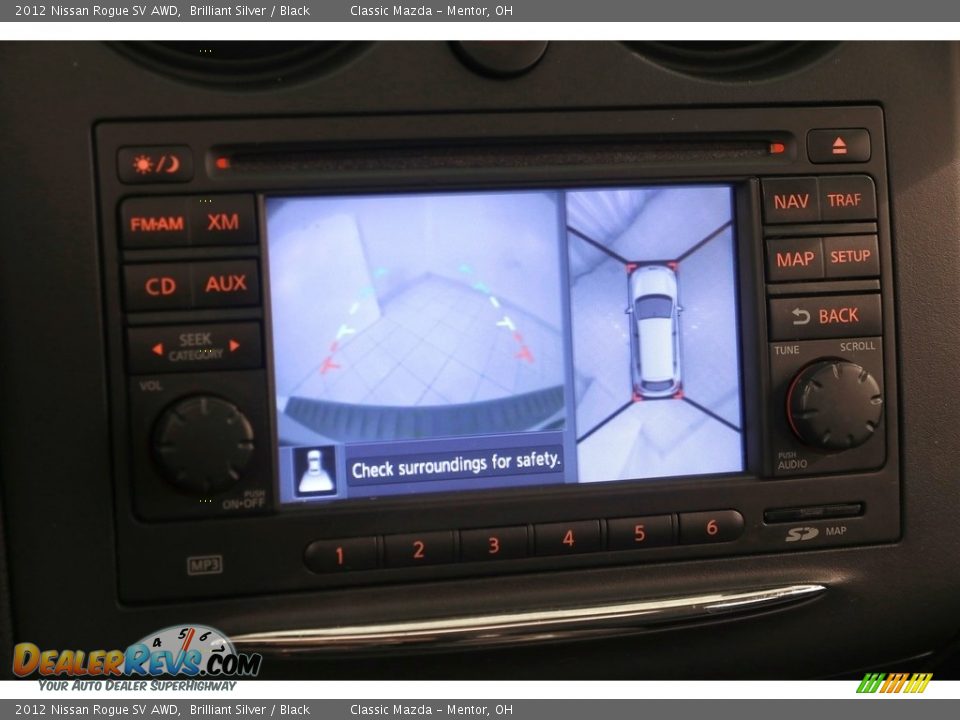 2012 Nissan Rogue SV AWD Brilliant Silver / Black Photo #17