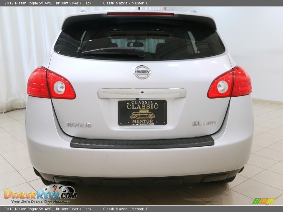 2012 Nissan Rogue SV AWD Brilliant Silver / Black Photo #22