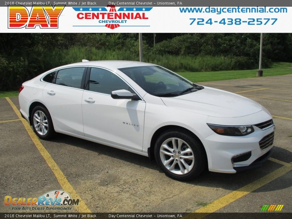 2018 Chevrolet Malibu LT Summit White / Jet Black Photo #1