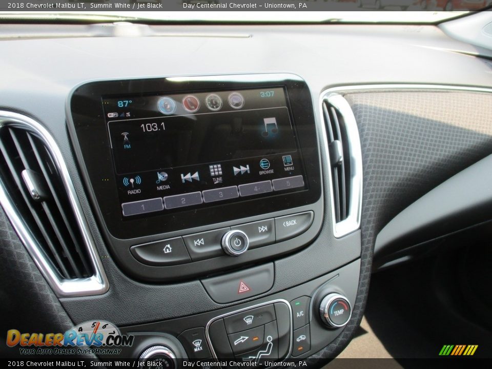 2018 Chevrolet Malibu LT Summit White / Jet Black Photo #9