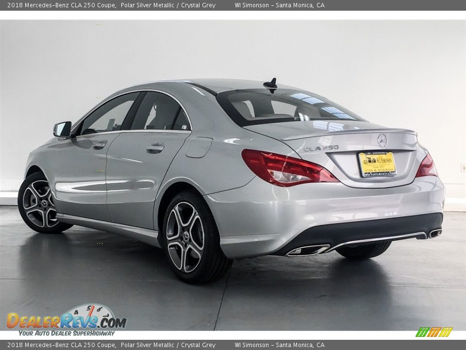 2018 Mercedes-Benz CLA 250 Coupe Polar Silver Metallic / Crystal Grey Photo #2