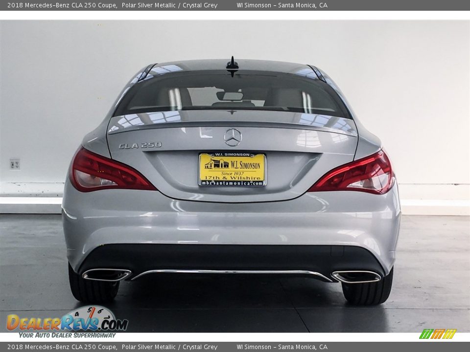 2018 Mercedes-Benz CLA 250 Coupe Polar Silver Metallic / Crystal Grey Photo #3