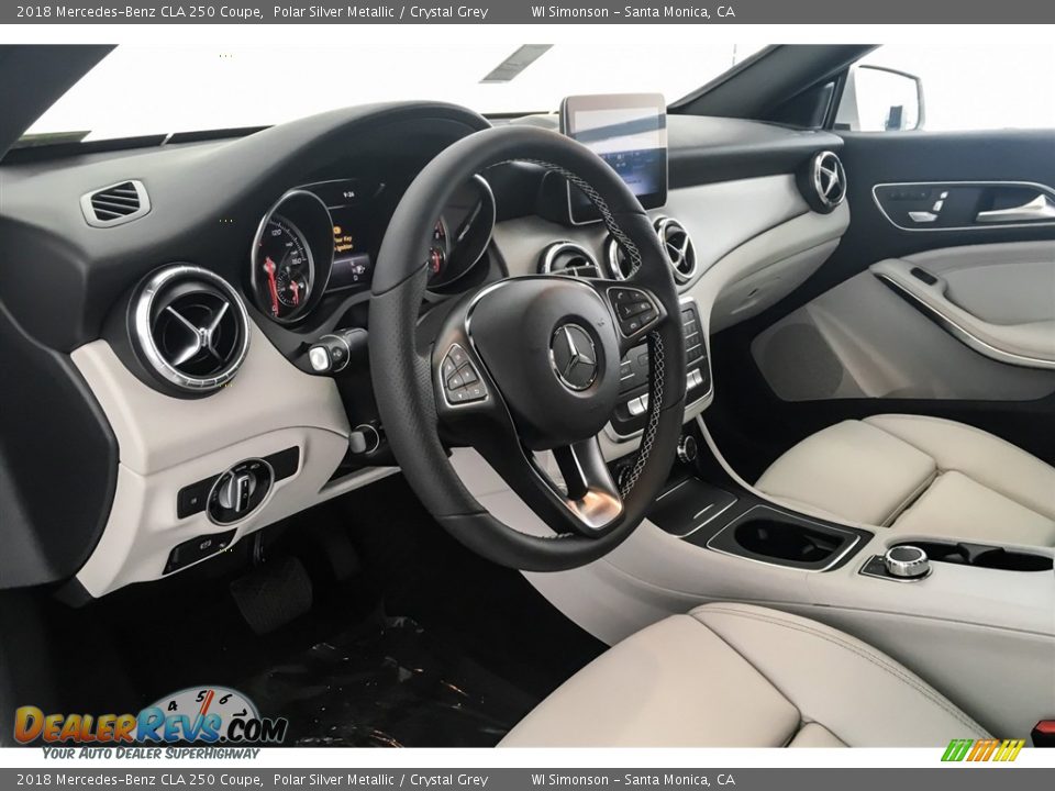2018 Mercedes-Benz CLA 250 Coupe Polar Silver Metallic / Crystal Grey Photo #4