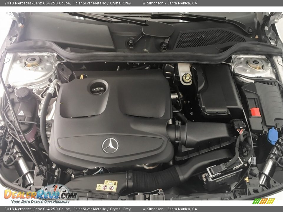 2018 Mercedes-Benz CLA 250 Coupe Polar Silver Metallic / Crystal Grey Photo #8